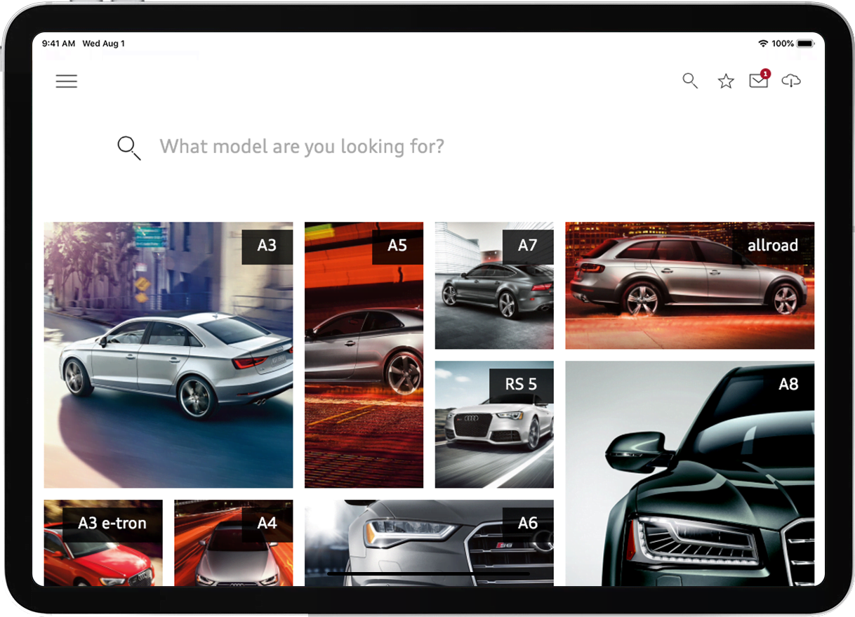 Audi Academy case study search screenshot