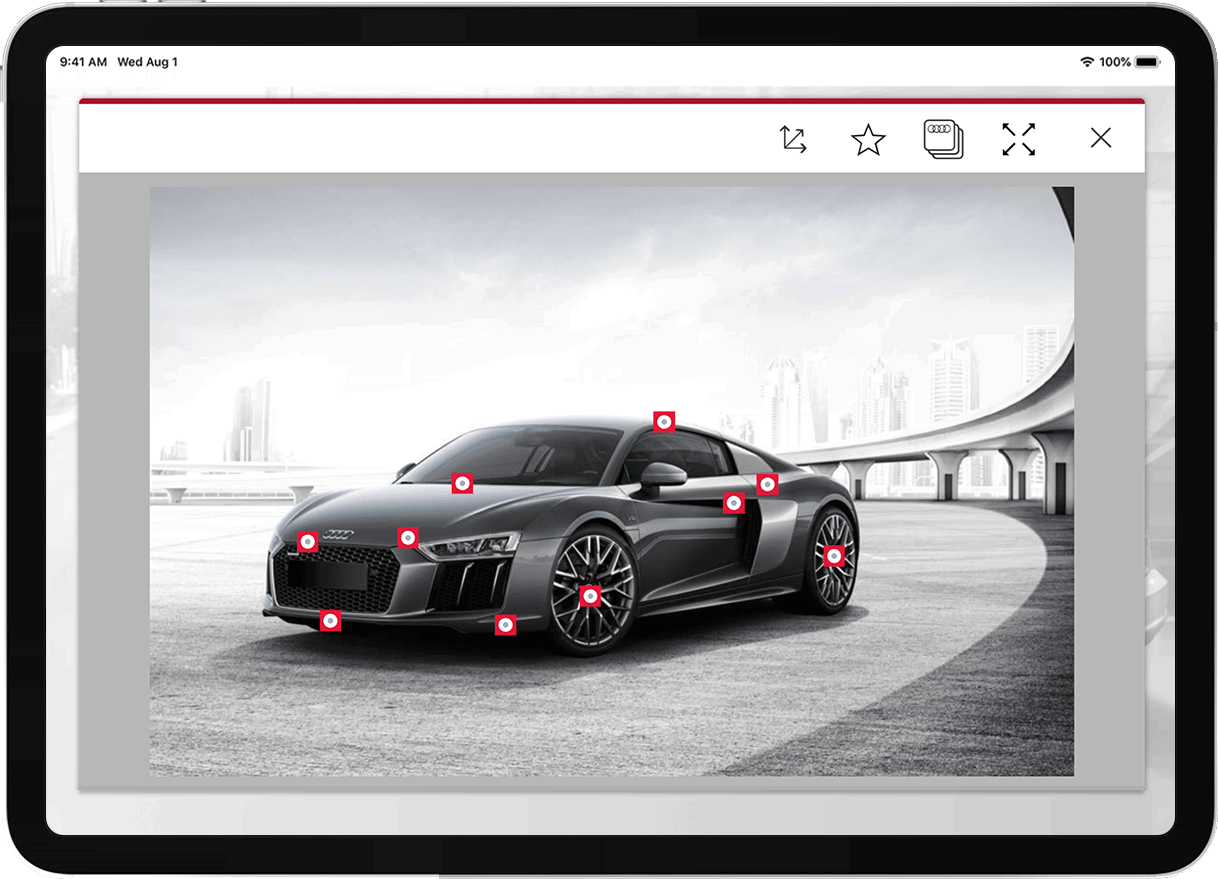 Audi Academy case study hotspot screenshot